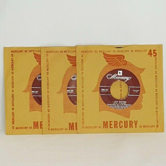 Jazz at the Philharmonic Vol 14 Record Set of 3 Lester Young 45 rpm Norman Granz - Picture 1 of 9